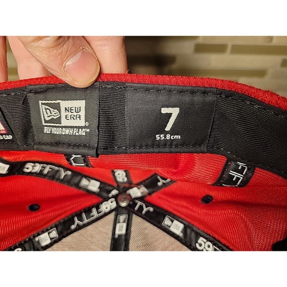 Seattle Mariners Hat 59FIFTY Baseball Cap Fitted size 7 New Era Red Logo MLB - Picture 6 of 11